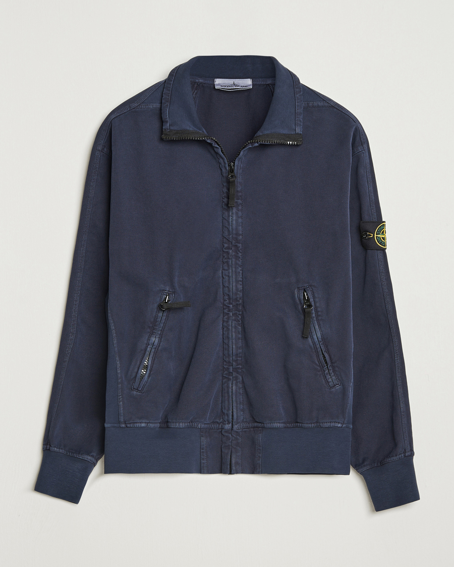 Men | Coats & Jackets | Stone Island | Organic Panama Cotton Track Jacket Ink