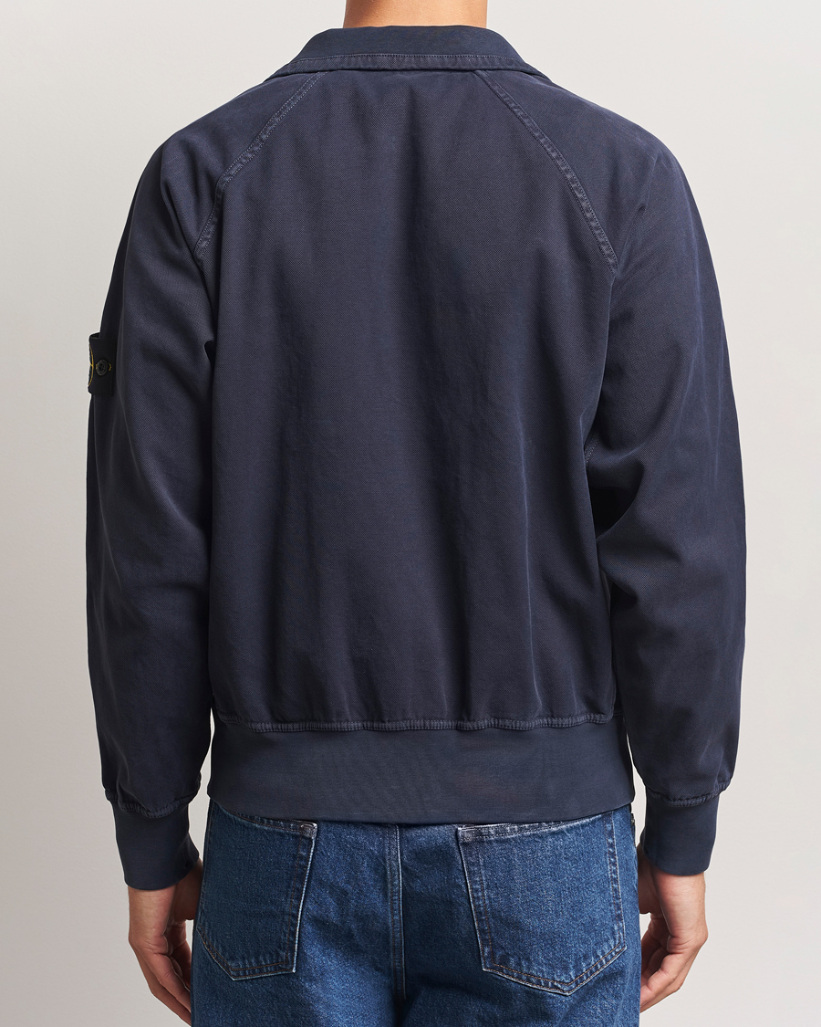 Men | Coats & Jackets | Stone Island | Organic Panama Cotton Track Jacket Ink