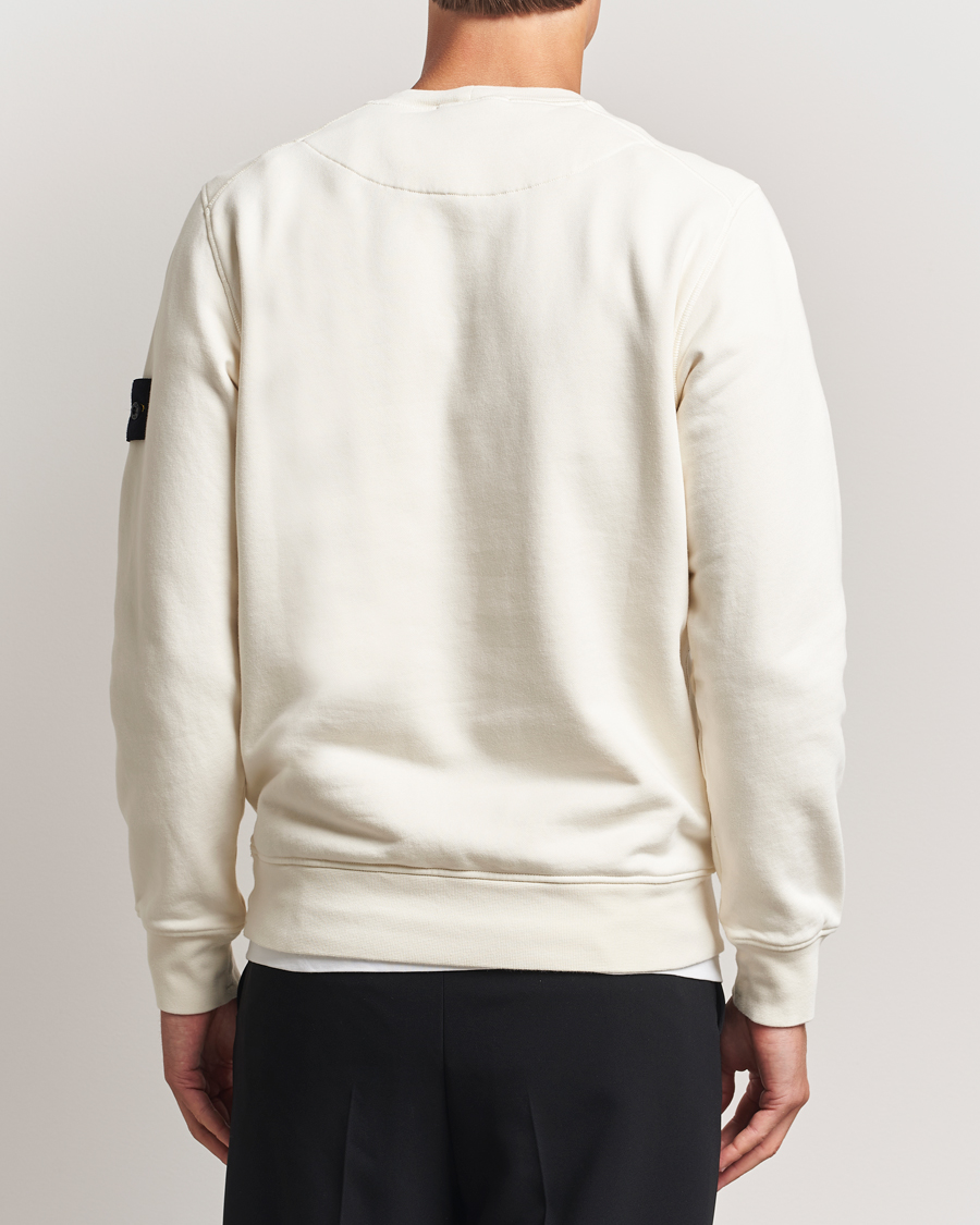 Men | Sweaters & Knitwear | Stone Island | Garment Dyed Fleece Sweatshirt Ivory