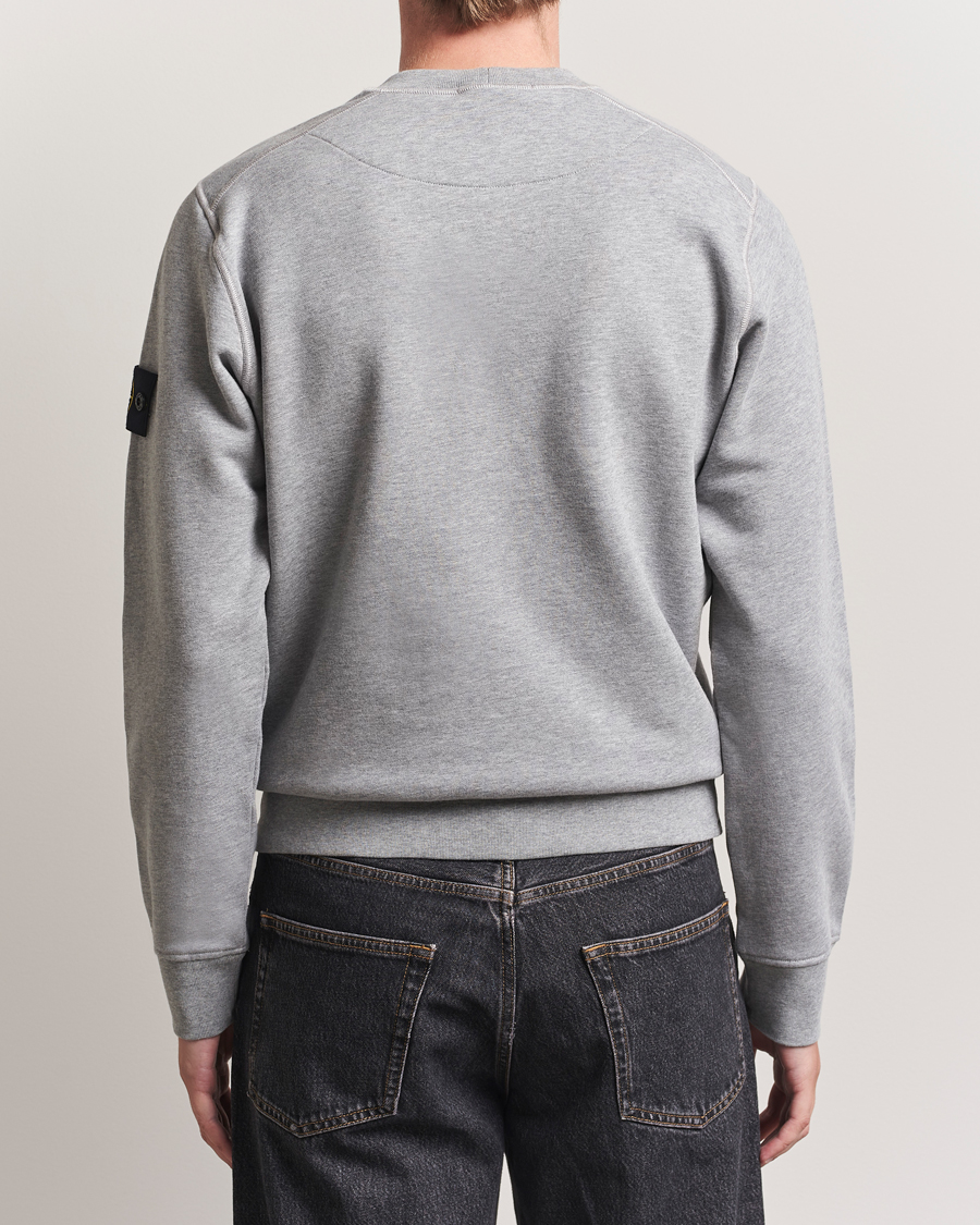 Men | Sweaters & Knitwear | Stone Island | Garment Dyed Fleece Sweatshirt Grey Melange