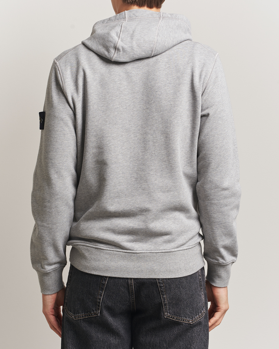 Men | Sweaters & Knitwear | Stone Island | Garment Dyed Fleece Hood Grey Melange