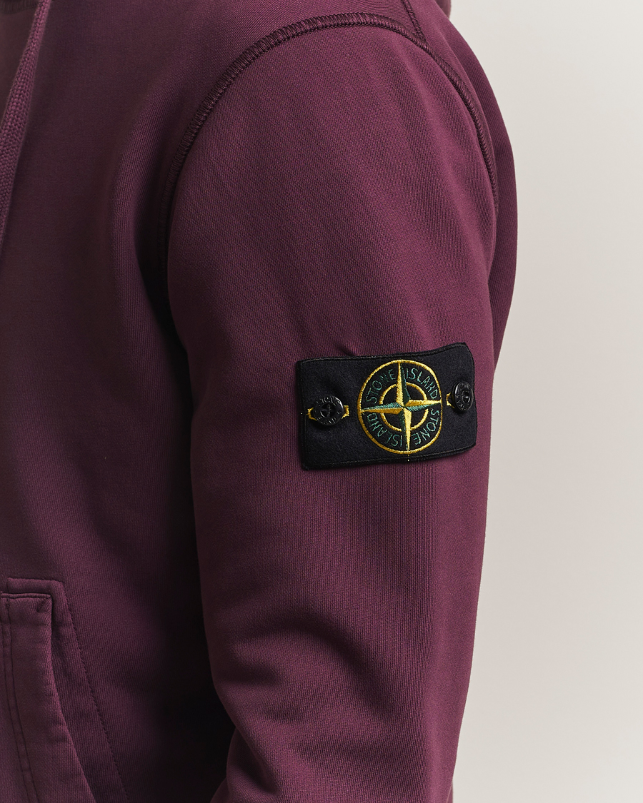 Men | Sweaters & Knitwear | Stone Island | Garment Dyed Fleece Hood Amaranth
