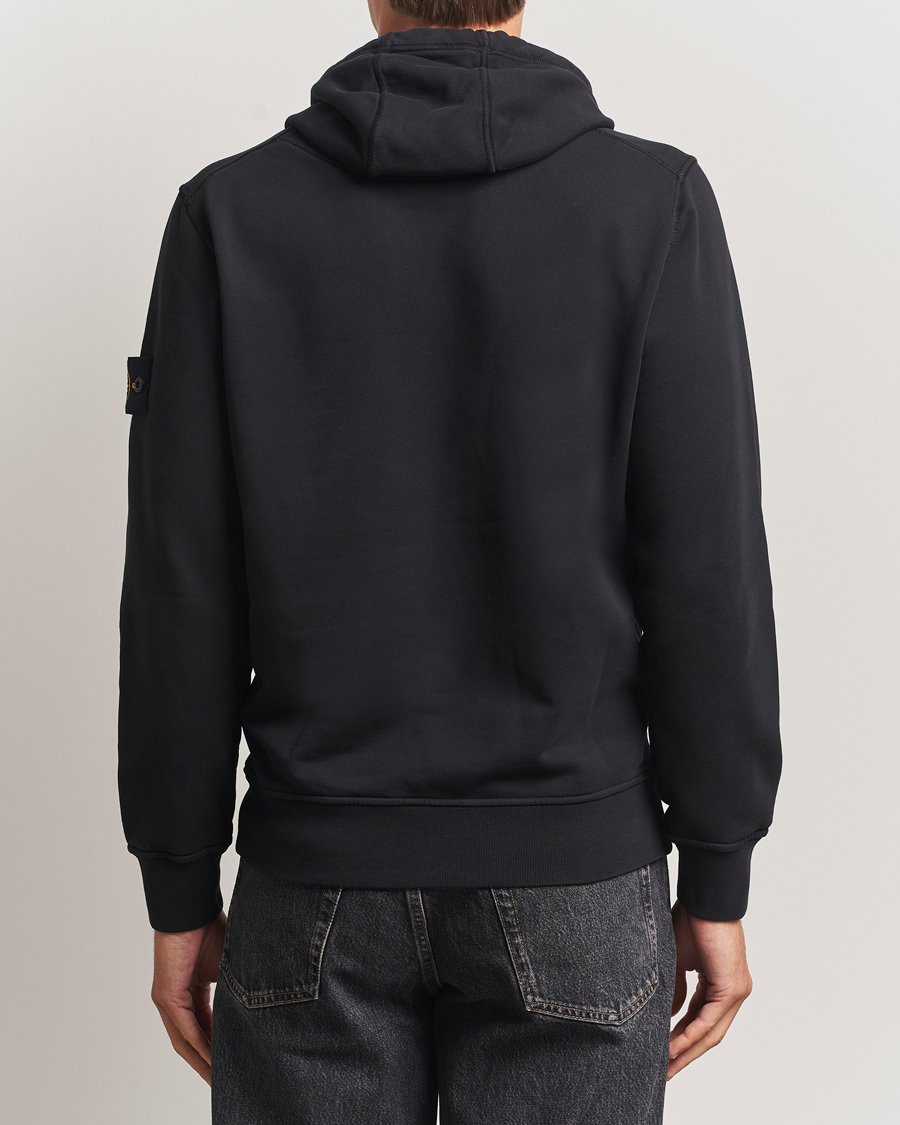 Men | Sweaters & Knitwear | Stone Island | Garment Dyed Fleece Hood Black