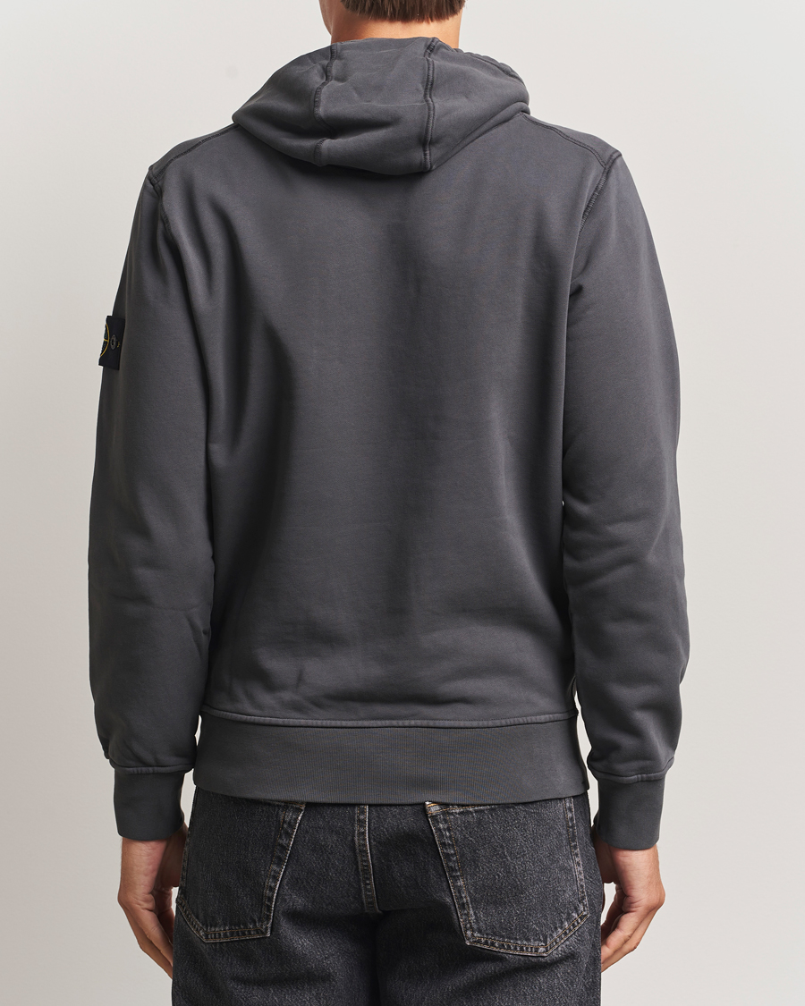 Men | Sweaters & Knitwear | Stone Island | Garment Dyed Fleece Hood Lead Grey