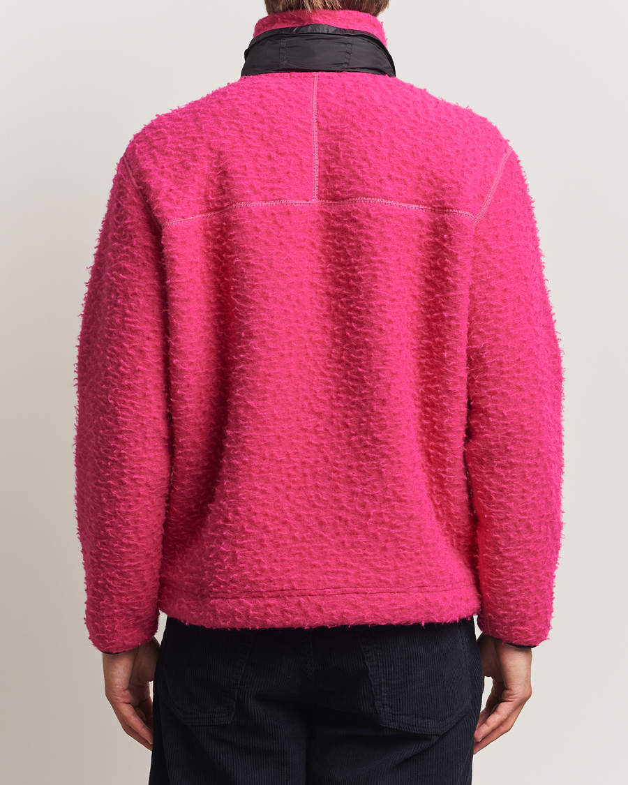 Men | Sweaters & Knitwear | Stone Island | Marina Ratteen Wool Half-Zip Fuxia