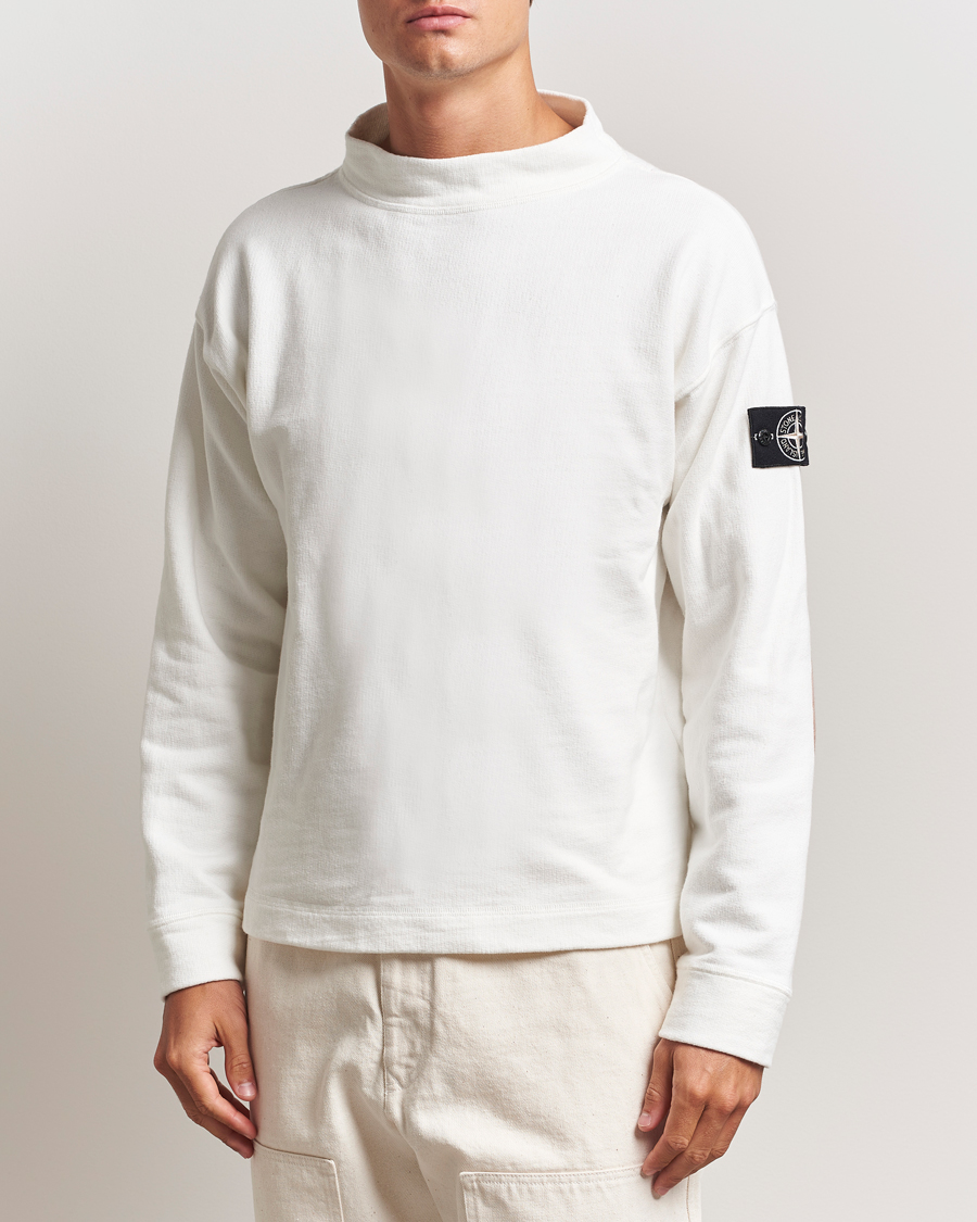 Men | Sweaters & Knitwear | Stone Island | RAW Knitted Cotton Crew Neck Natural