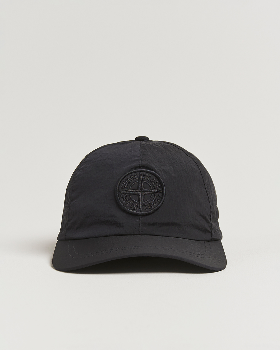 Men | Stone Island Nylon Metal Cap Black | Stone Island | Nylon Metal Cap Black