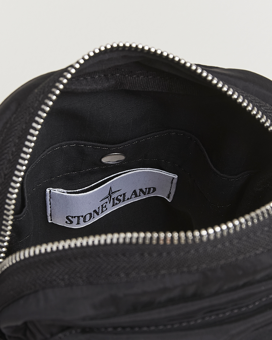 Stone Island Nylon Metal Shoulder Pouch Black at CareOfCarl.com