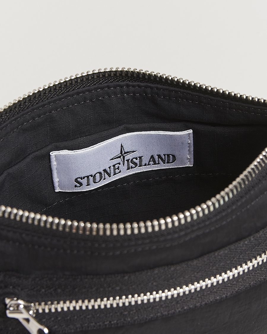 Men | Wallets | Stone Island | Nylon Metal Zip Wallet Black