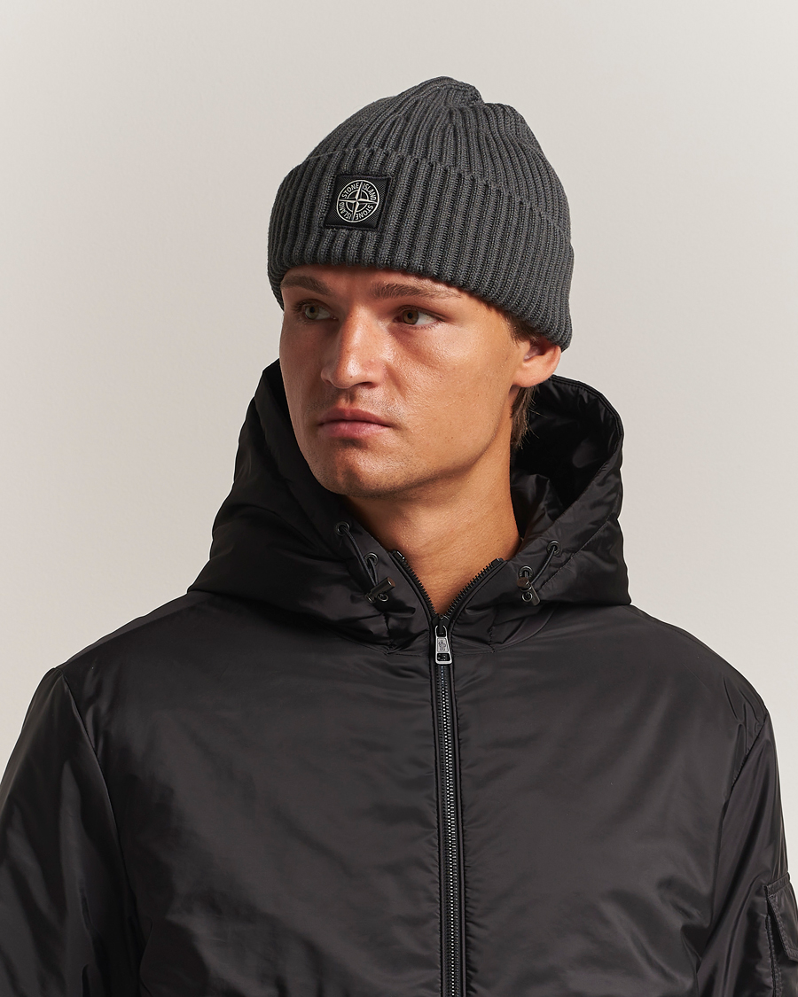 Jil Sander Merino Wool Rib Beanie Black at CareOfCarl.com
