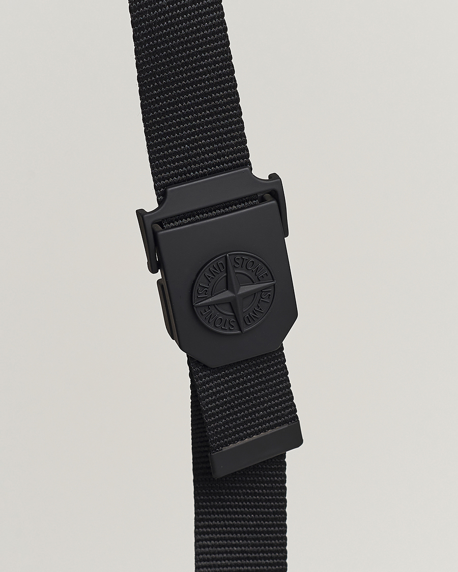 Men | Belts | Stone Island | Textile Belt Black