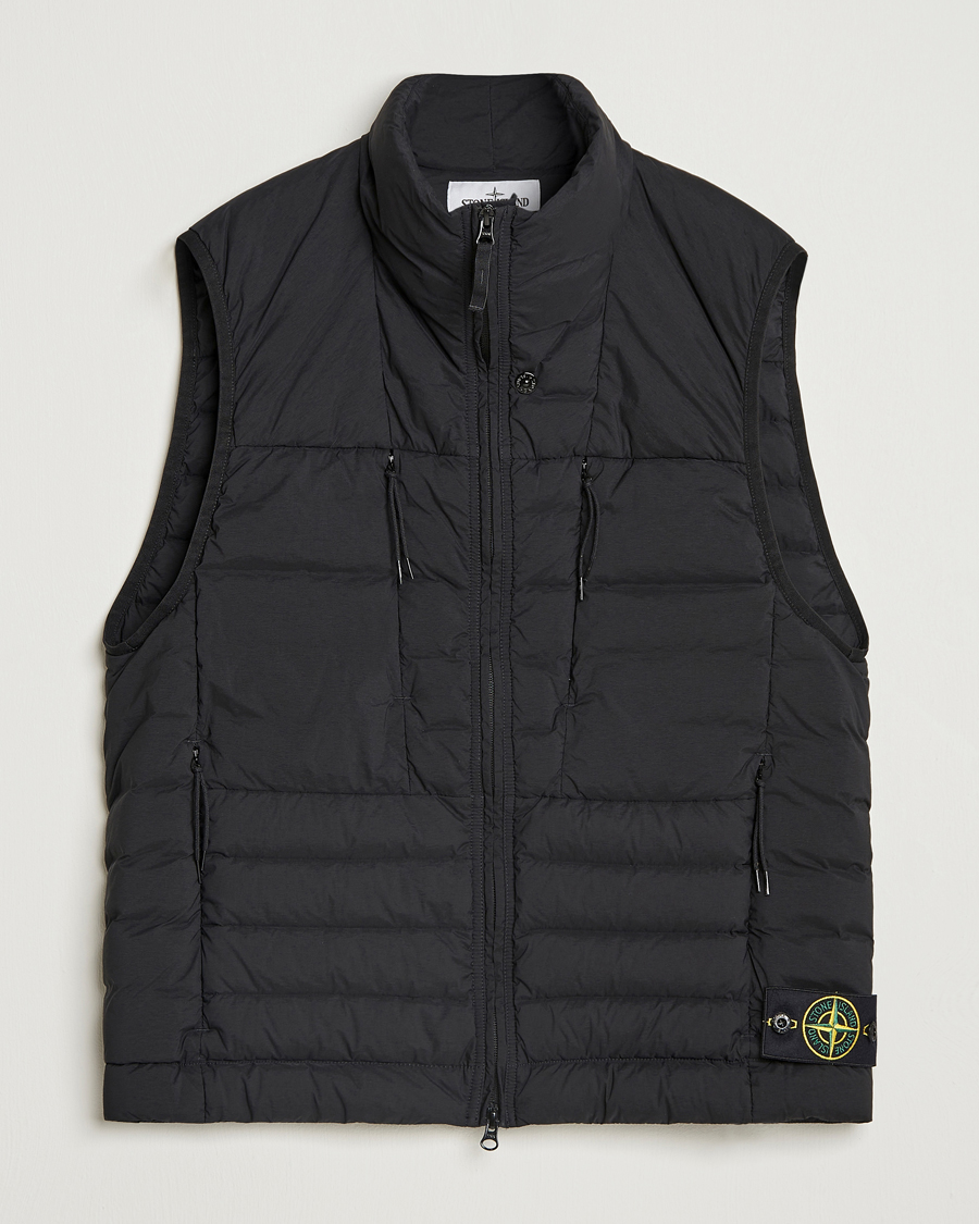Stone Island Nylon Down Vest Black at CareOfCarl.com