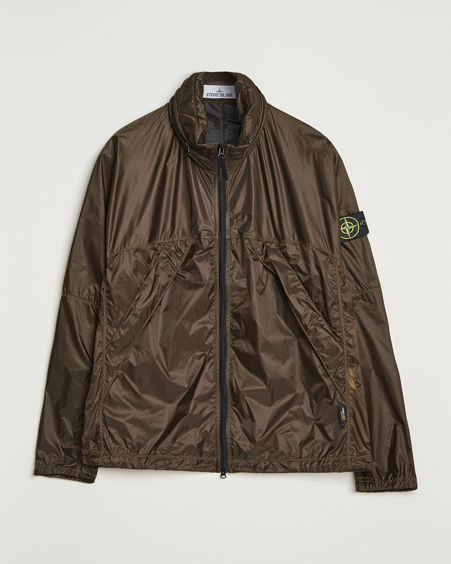 Stone Island Ripstop Light Nylon Jacket Military Green at