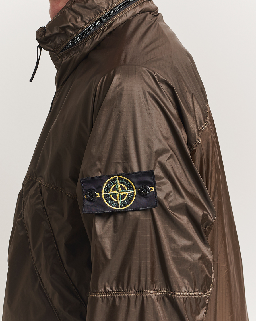 Stone Island Ripstop Light Nylon Jacket Military Green at