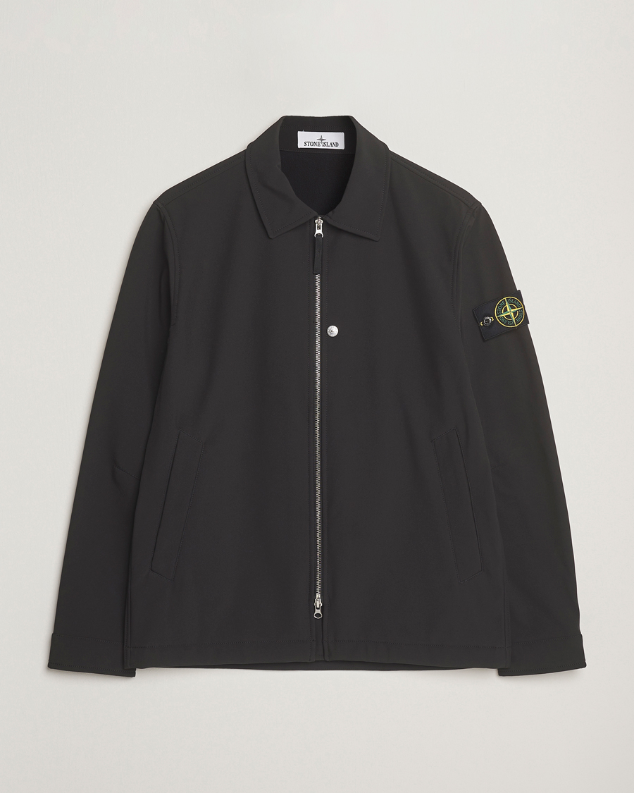 Men | Coats & Jackets | Stone Island | Soft Shell Shirt Jacket Black