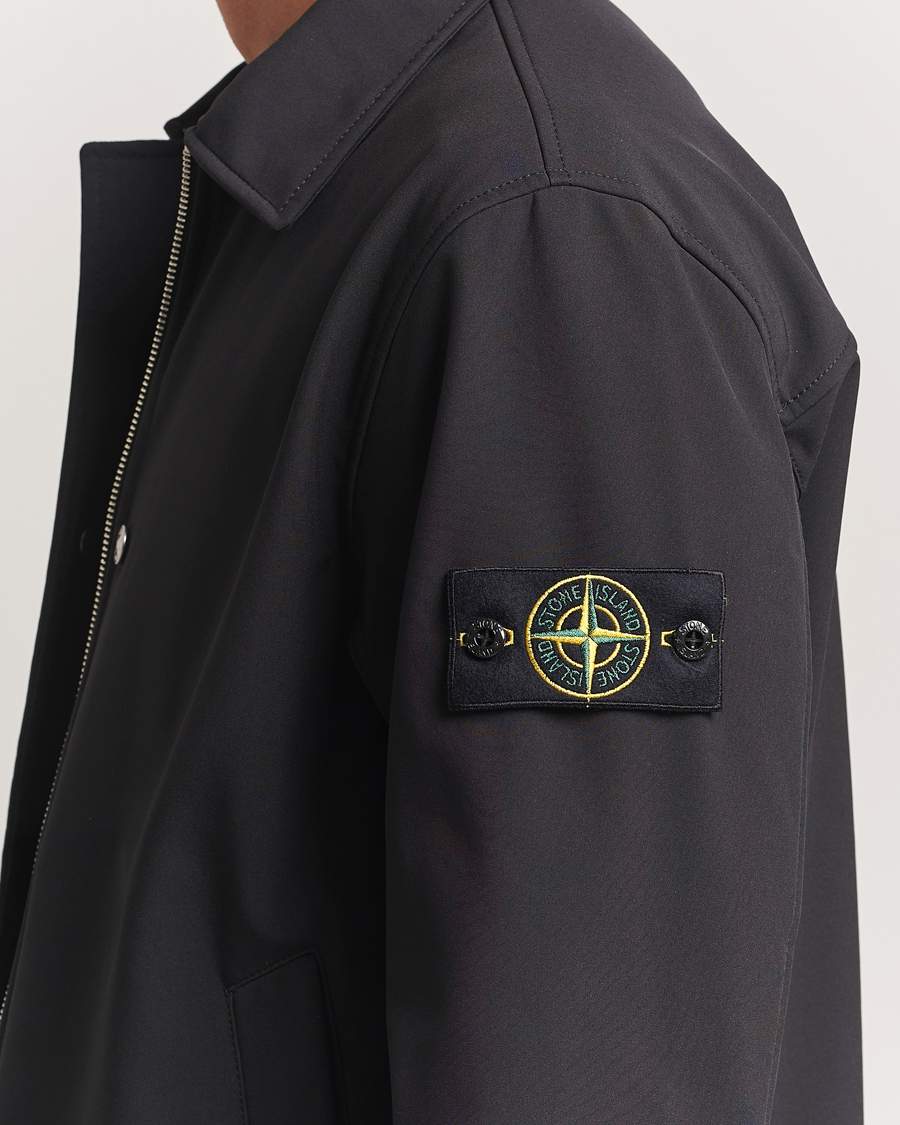 Men | Coats & Jackets | Stone Island | Soft Shell Shirt Jacket Black