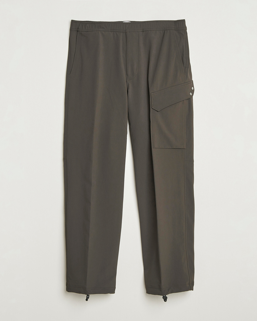Men | Trousers | Stone Island | Stellina Nylon Stretch Cargo Joggers Lead Grey