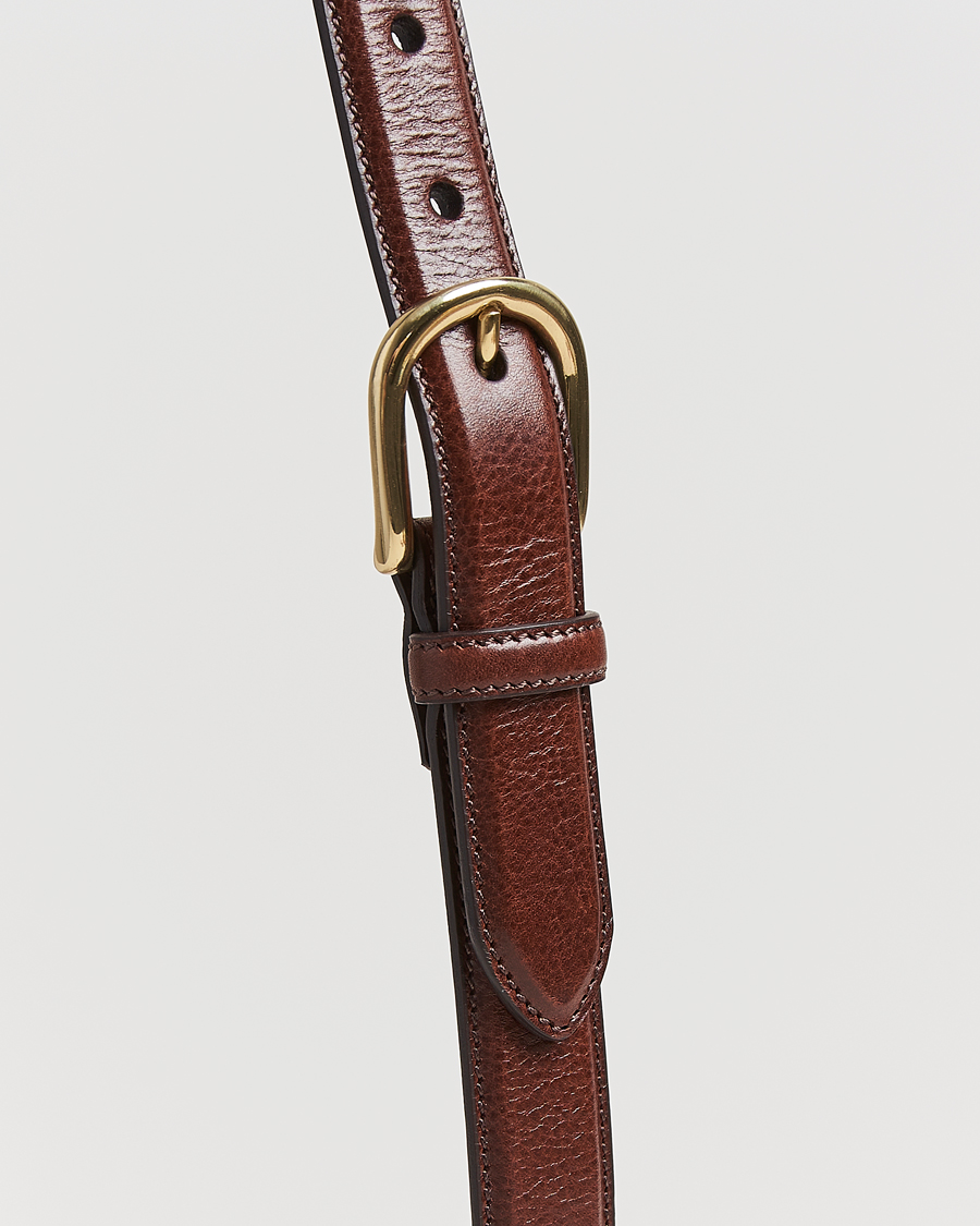 Men | Belts | Kamakura Shirts | Vintage Ivy Horseshoe Buckle Belt Brown