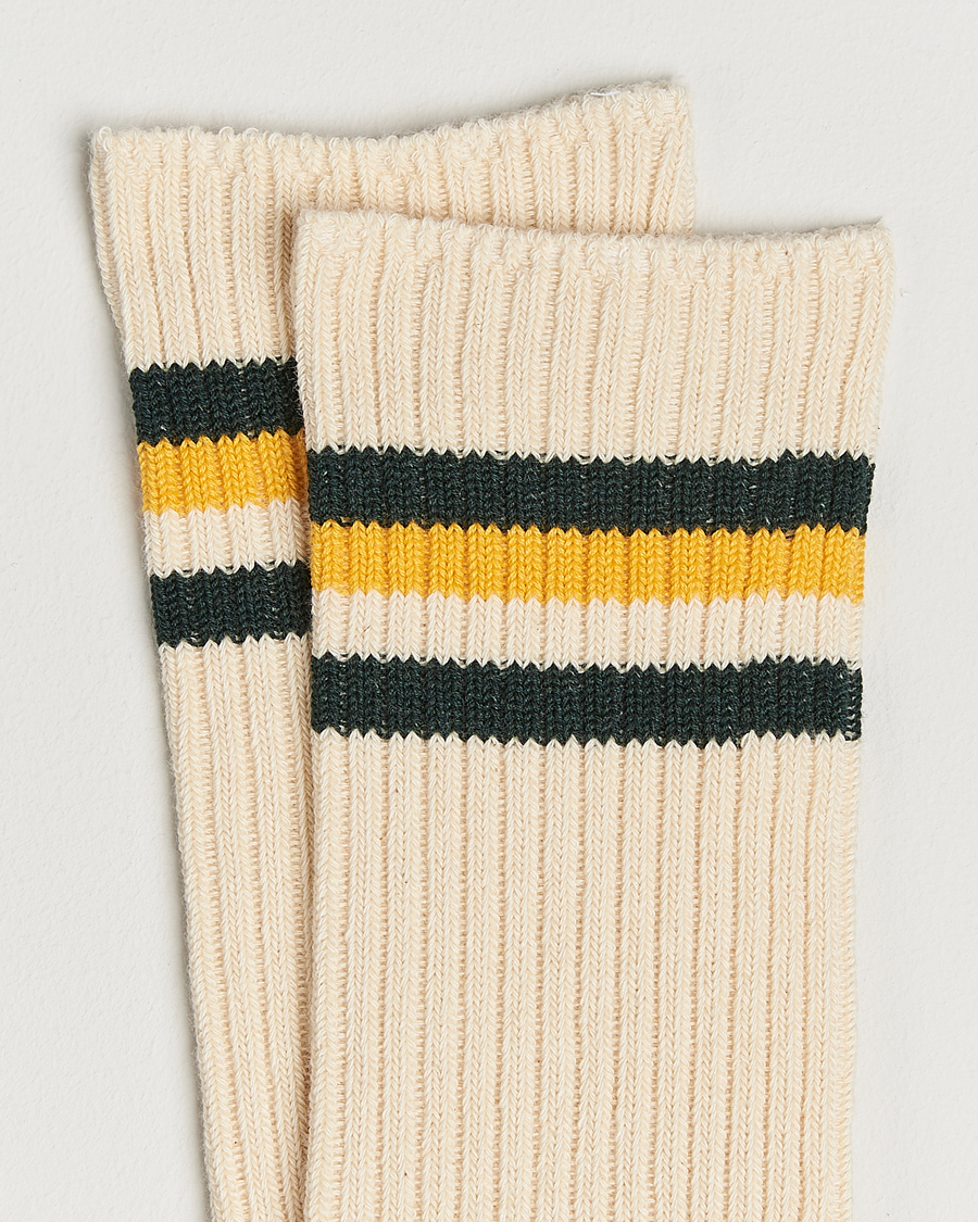 Men | Underwear & Socks | Kamakura Shirts | Kamakura ShirtsVintage Ivy SocksWhite/Yellow