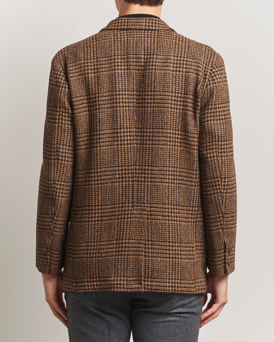 Men | Blazers | Kamakura Shirts | Unconstructed Ivy Blazer Brown Glenplaid