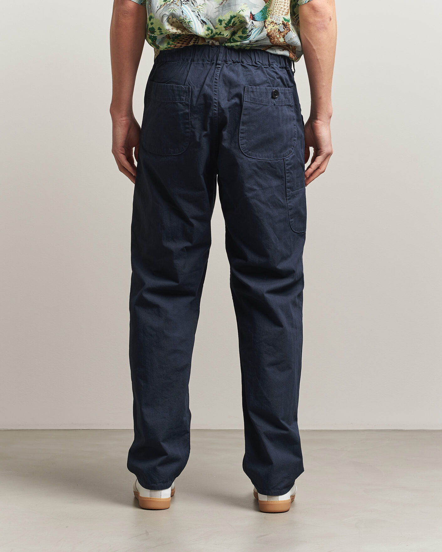 Men | Trousers | orSlow | French Work Pants Navy