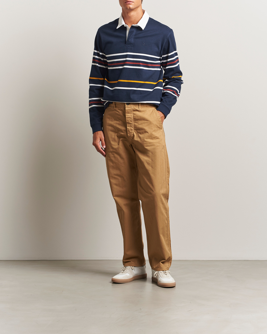 Men | Trousers | orSlow | French Work Pants Khaki