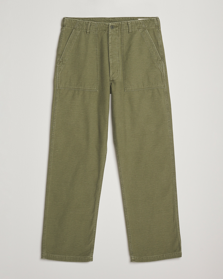 オアスロウ VINTAGE FIT FATIGUE PANTS WOMEN orSlow - Vintage Fit Fatigue Pants - Dark Olive – Withered Fig
