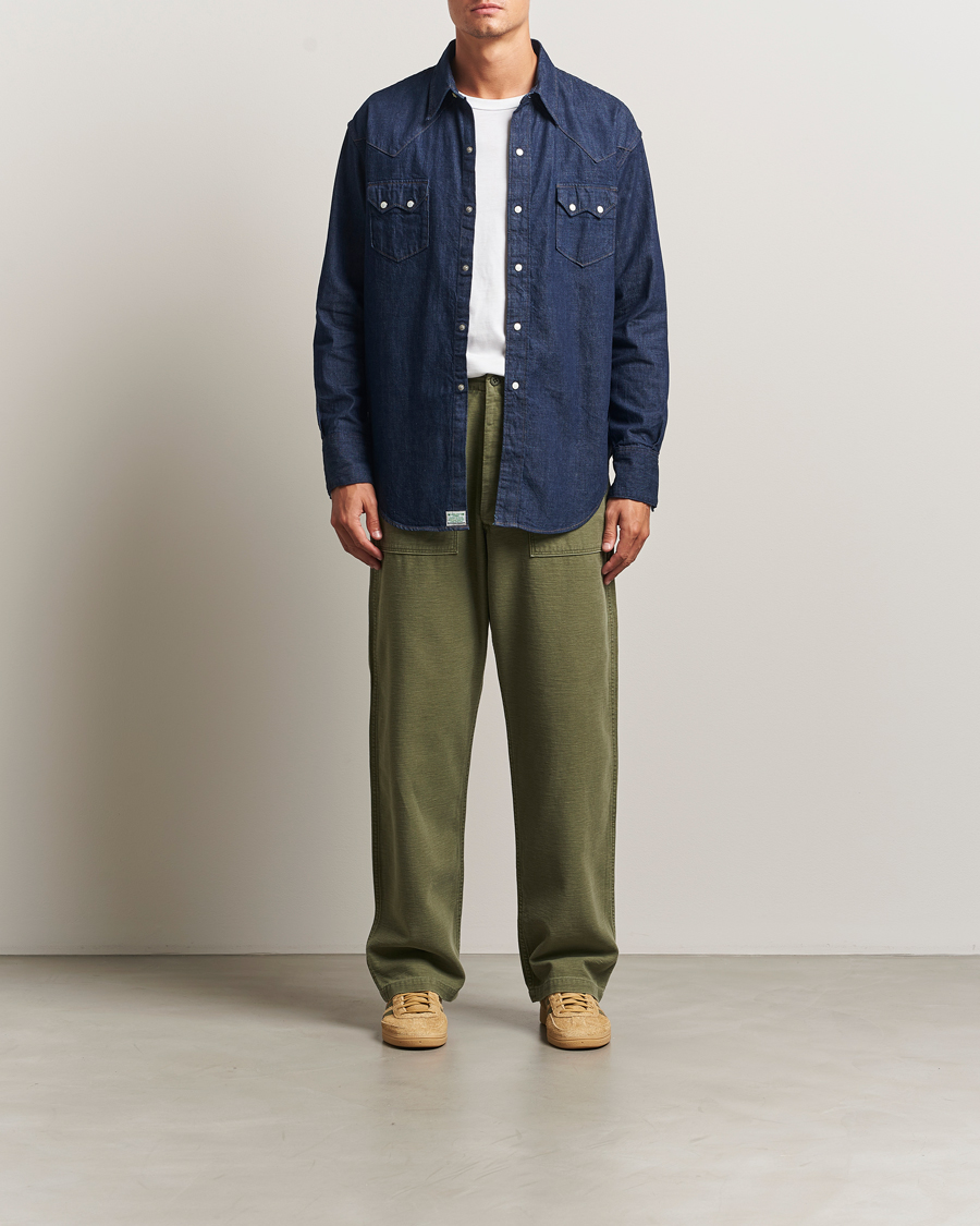 Men | Trousers | orSlow | Vintage Fit Fatigue Pants Dark Olive
