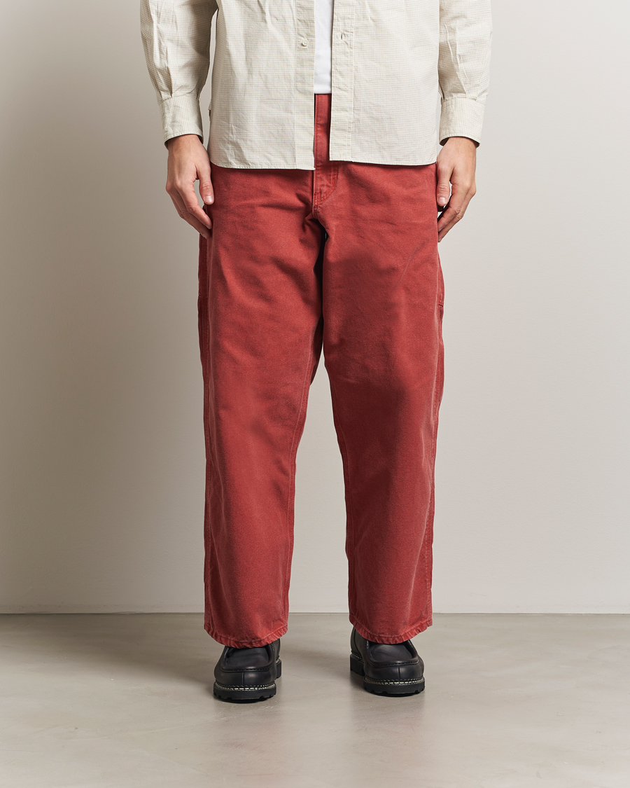 orSlow DAD’S FIT OXFORD PAINTER PANTS 2 OrSlow Dad's Fit Oxford Painter Pants | Red | Canoe Club