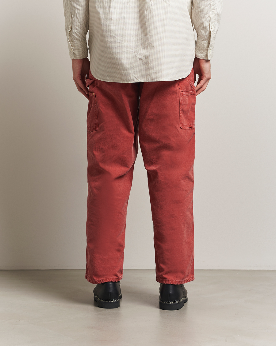 orSlow Dad Fit Oxford Painter Pants Red at CareOfCarl.com