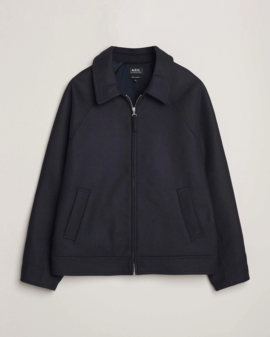 Men | Coats & Jackets | A.P.C. | Chase Wool Bomber Jacket Dark Navy