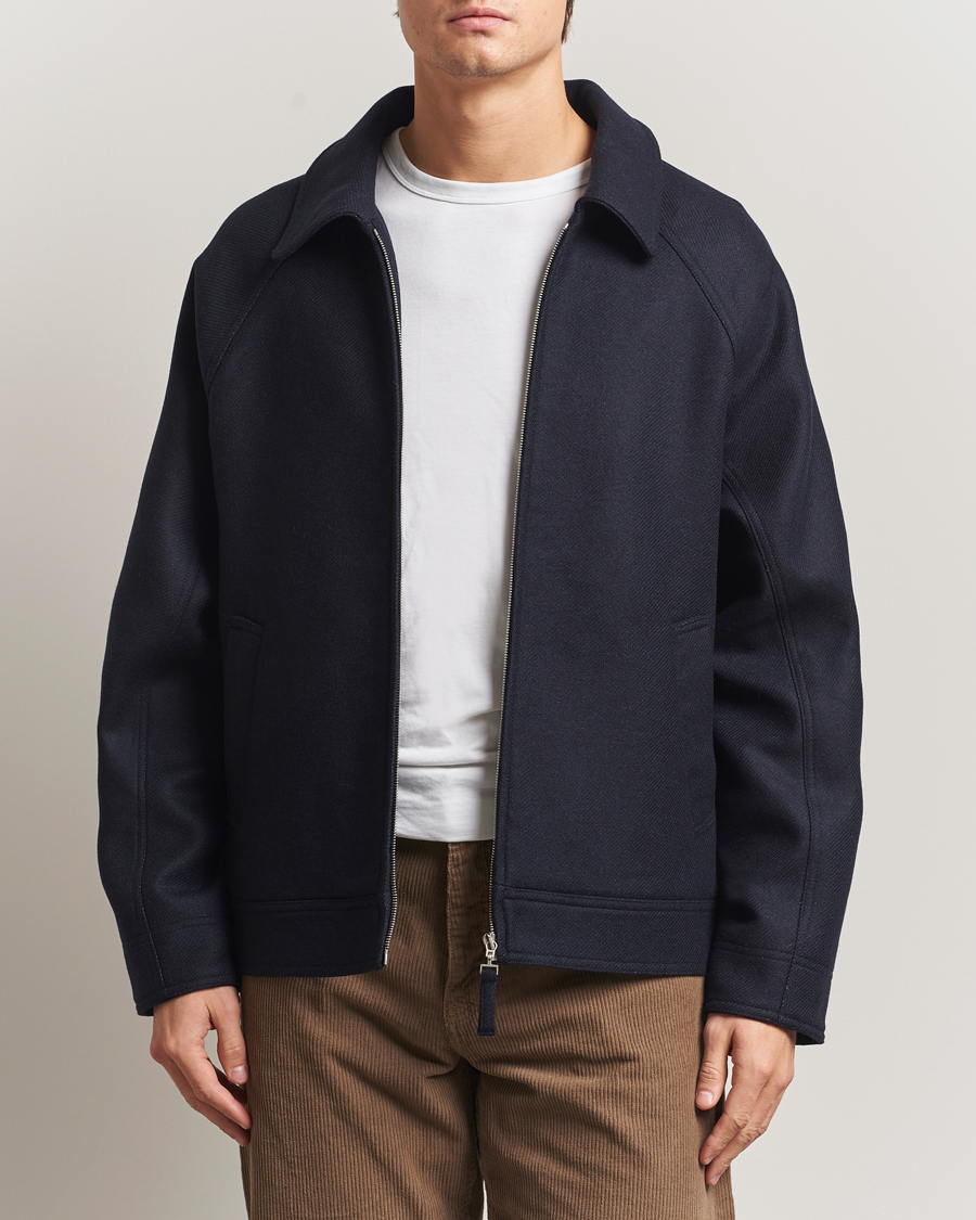 Men | Coats & Jackets | A.P.C. | Chase Wool Bomber Jacket Dark Navy