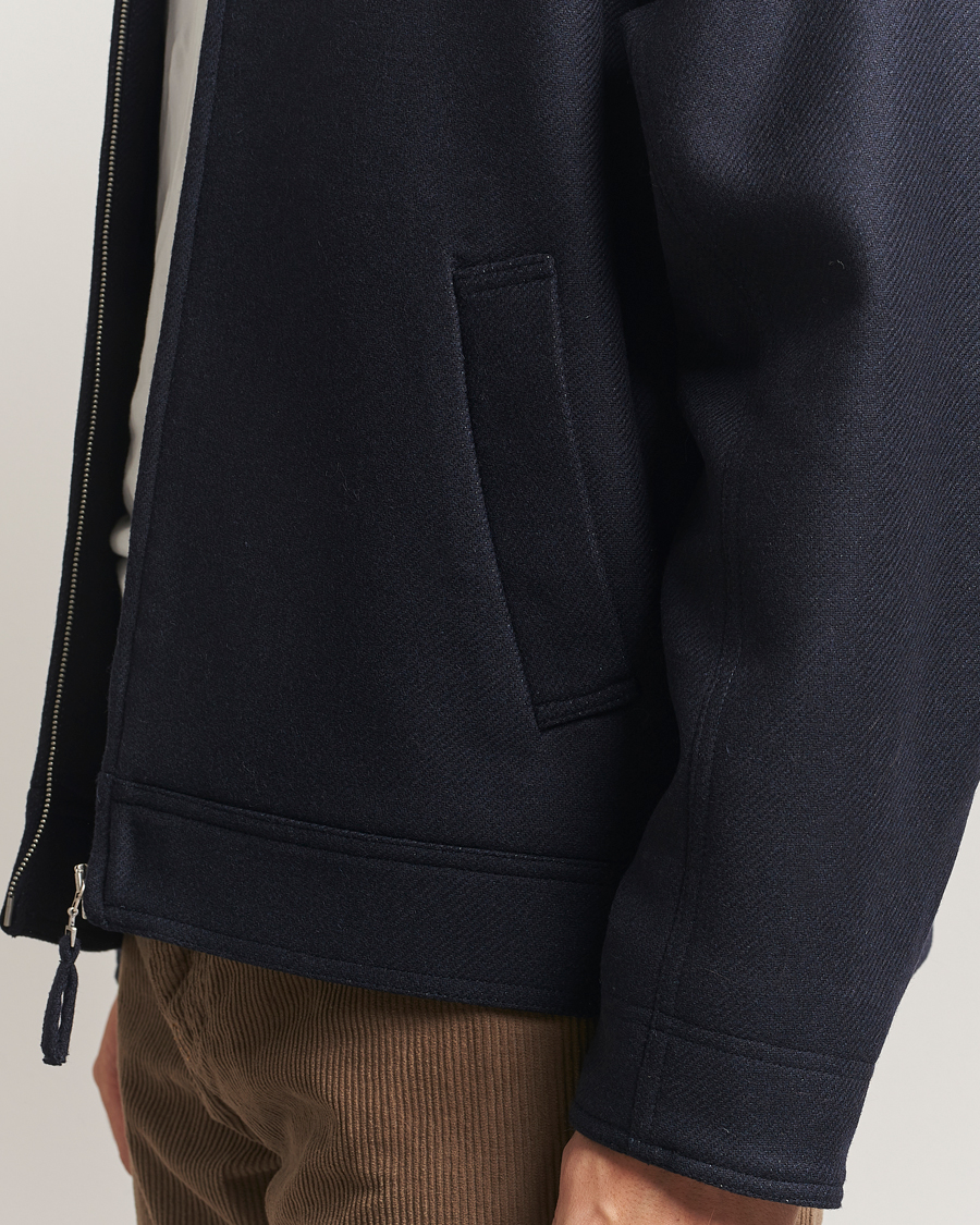 Men | Coats & Jackets | A.P.C. | Chase Wool Bomber Jacket Dark Navy