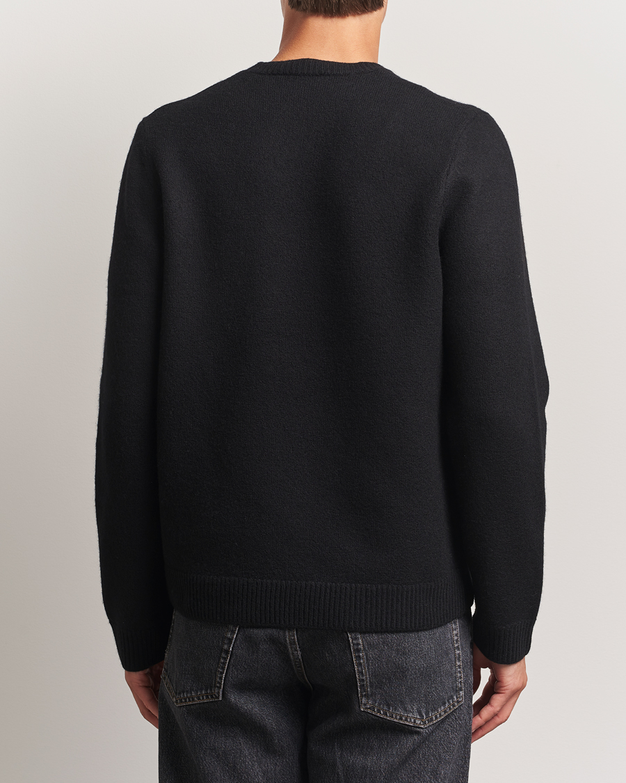 A.P.C. Edward Wool Knitted Sweater Black at CareOfCarl.com
