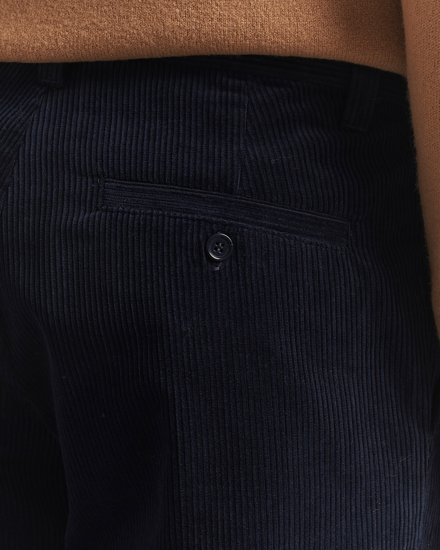 Men | Trousers | A.P.C. | Lawrence Corduroy Trousers Dark Navy