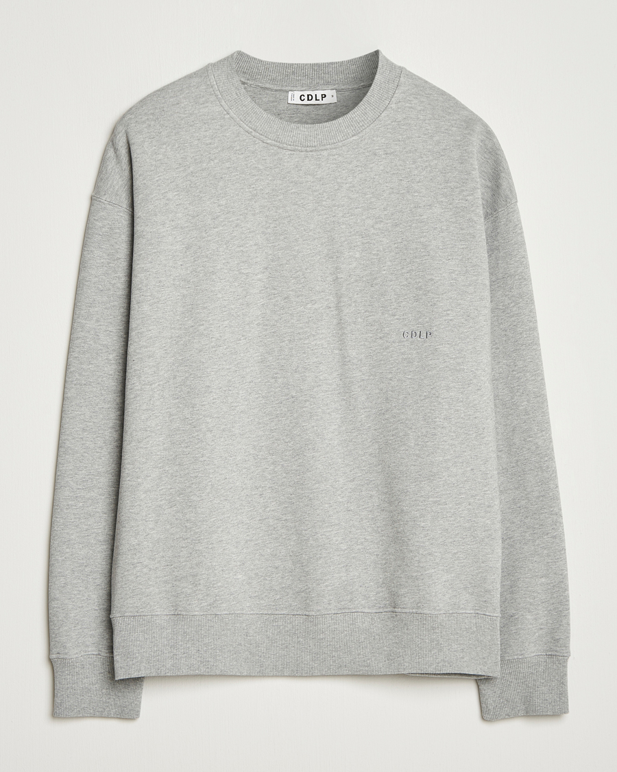 Men | Sweaters & Knitwear | CDLP | Cotton Sweatshirt Grey Melange