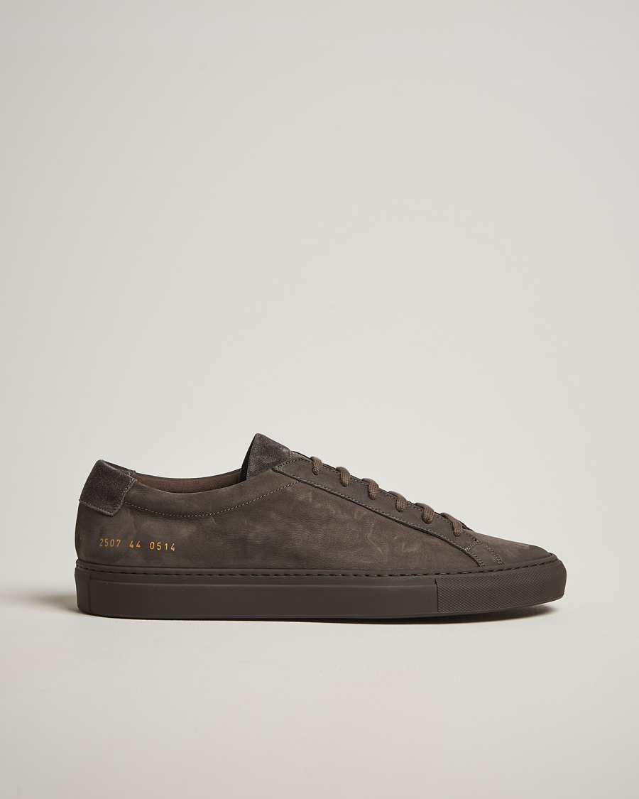Common Projects Original Achilles Nubuck Sneaker Charcoal at