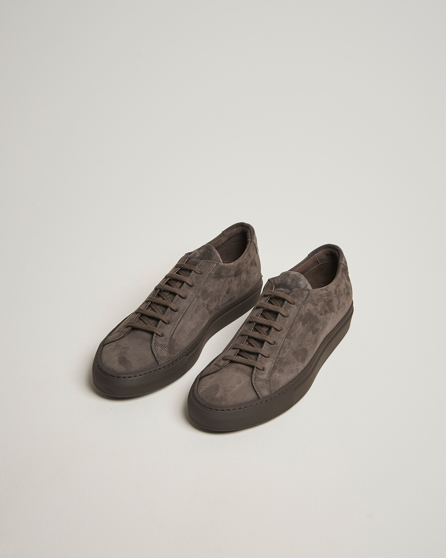 ◆Common Projects ◆ Original Achilles Low Nubuck Sneakers G Common Projects Original Achilles Nubuck Sneaker Charcoal at