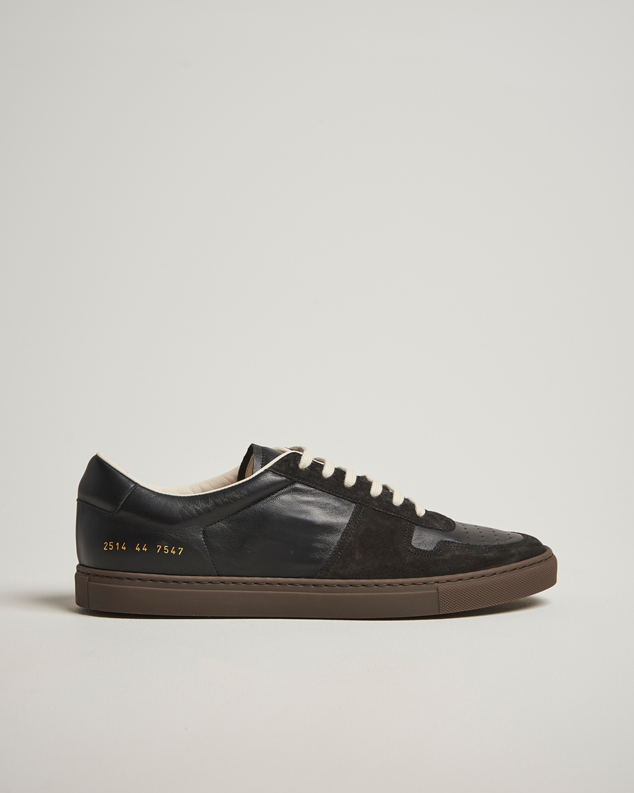 Common Projects BBall Slim Gum Sole Sneaker Black at CareOfCarl.com