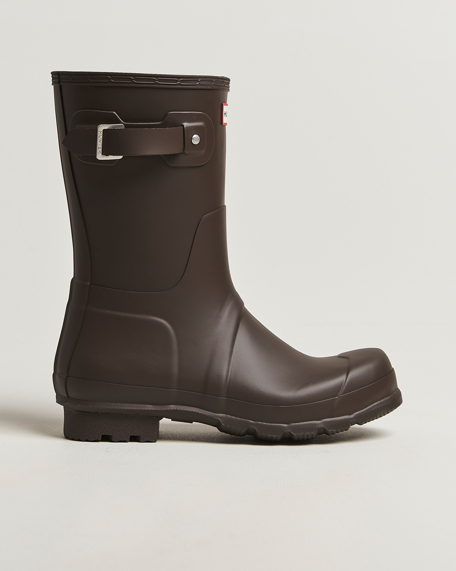 Men | Overshoes & Rubber boots | Hunter Boots | Original Short Boot Dark Brown