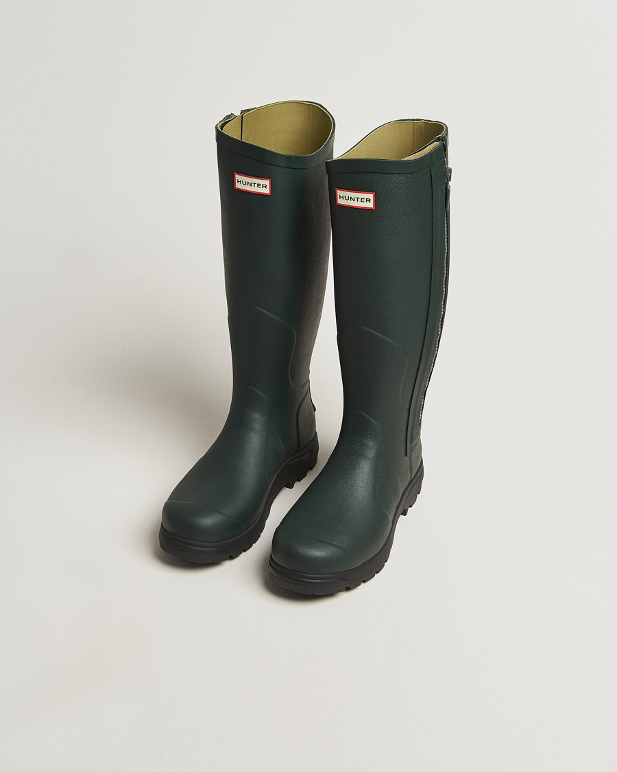 Hunter Boots Balmoral Full Zip Boot Dark Olive at CareOfCarl.com