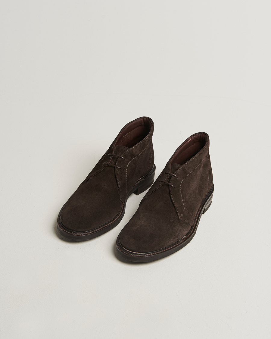 Men | Boots | Loake 1880 | Berkeley Suede Boot Dark Brown