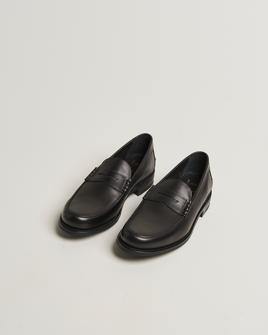 Loake 1880 Kingscliffe Leather Loafer Black at CareOfCarl.com