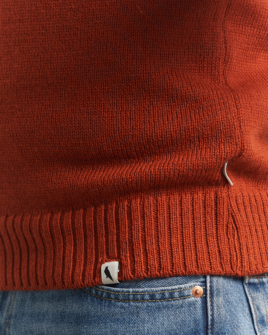 Men | Sweaters & Knitwear | Peregrine | Maker's Stitch Merino Crew Orange
