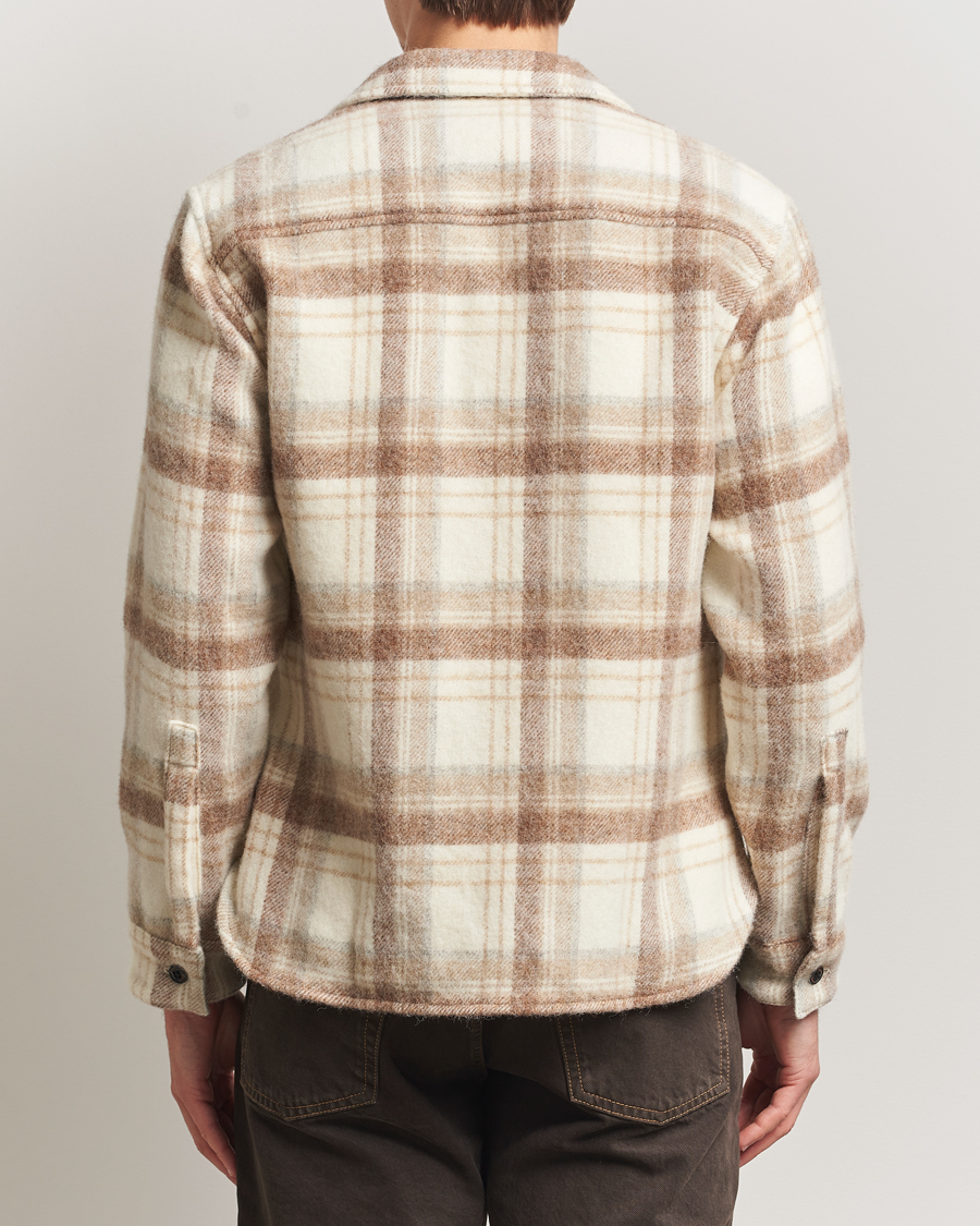 Men | Shirts | Peregrine | Moon Wool Check Overshirt Beige