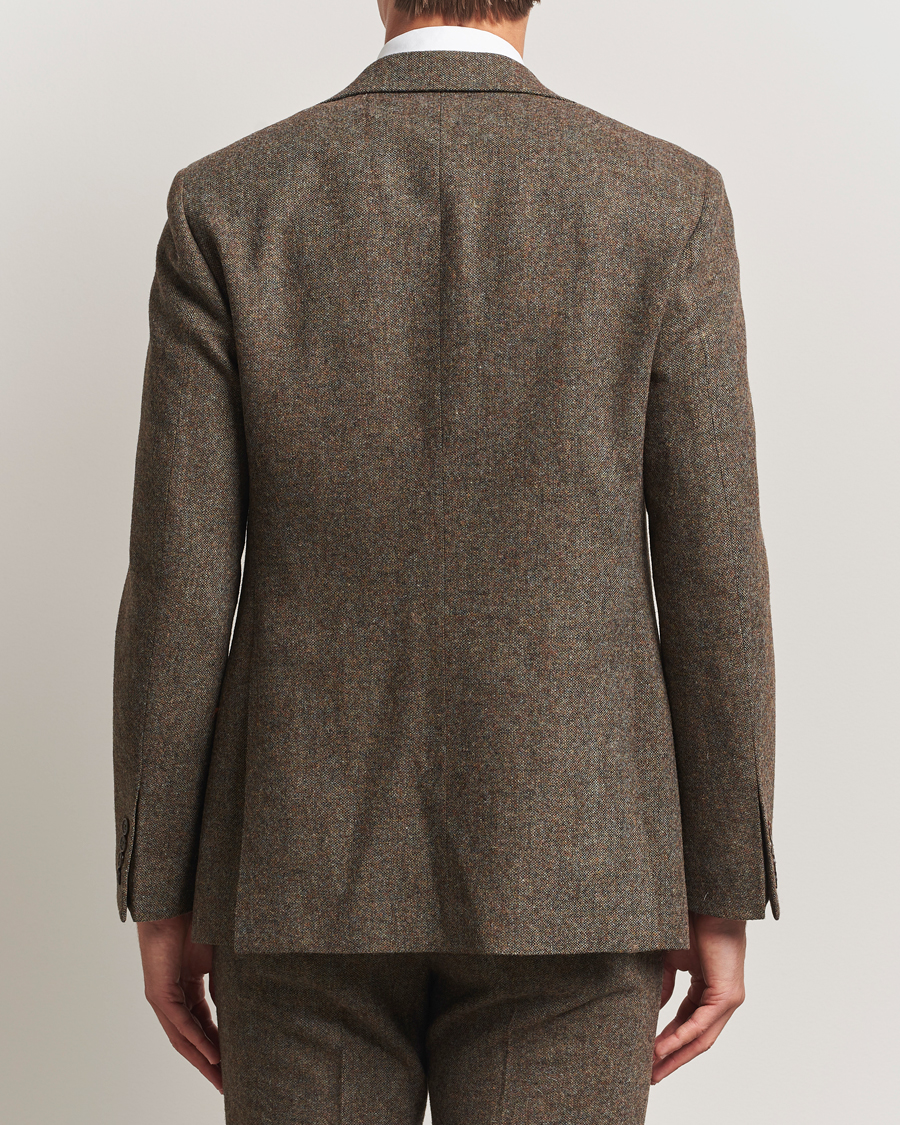 Men | Blazers | Walker Slater | Edward Shetland Wool Donegal Blazer Dark Green