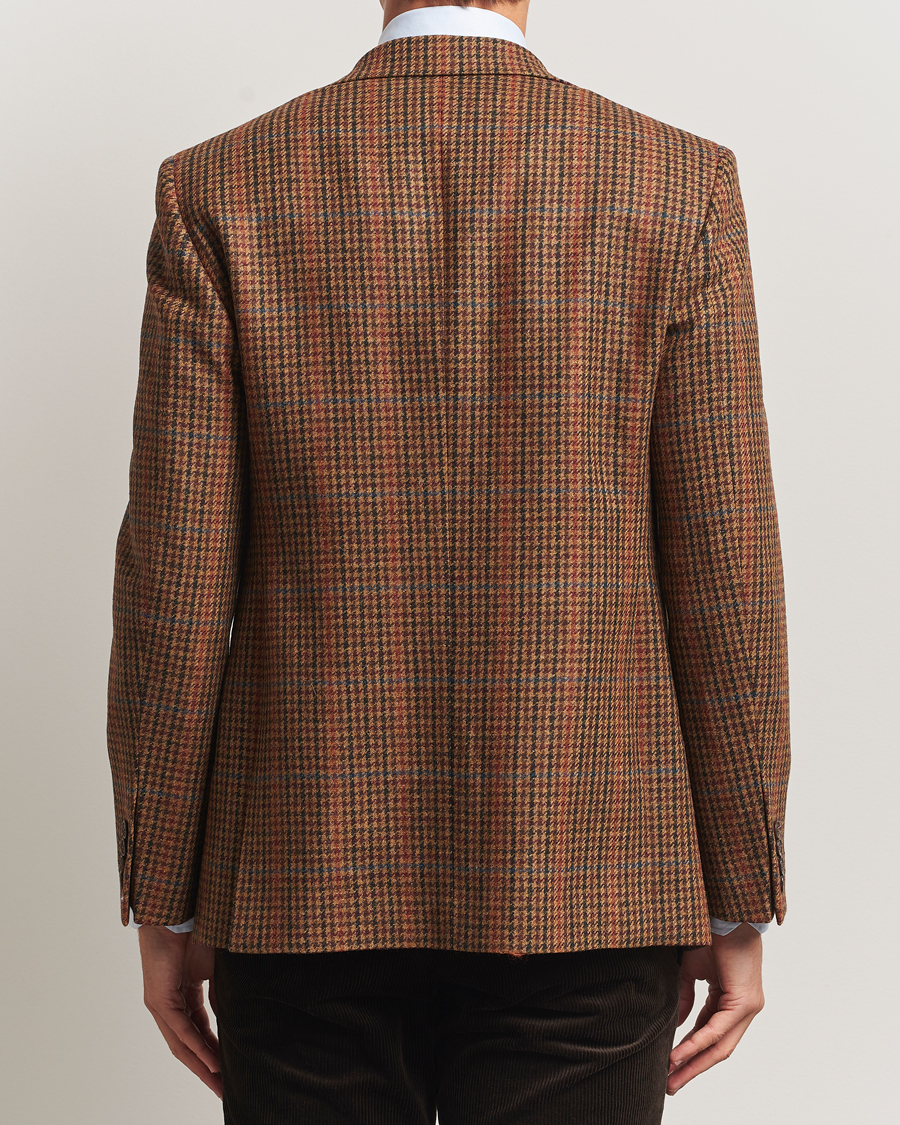 Men | Blazers | Walker Slater | Edward Lambswool Dogtooth Blazer Brown