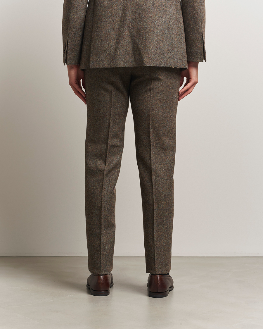 パンツ cornier SHETLAND WOOL MIX TWEED SLACKS Shetland Wool Tweed Trouser