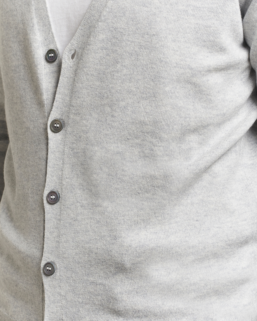 Men | Sweaters & Knitwear | Gran Sasso | Wool/Cashmere Cardigan Light Grey Melange