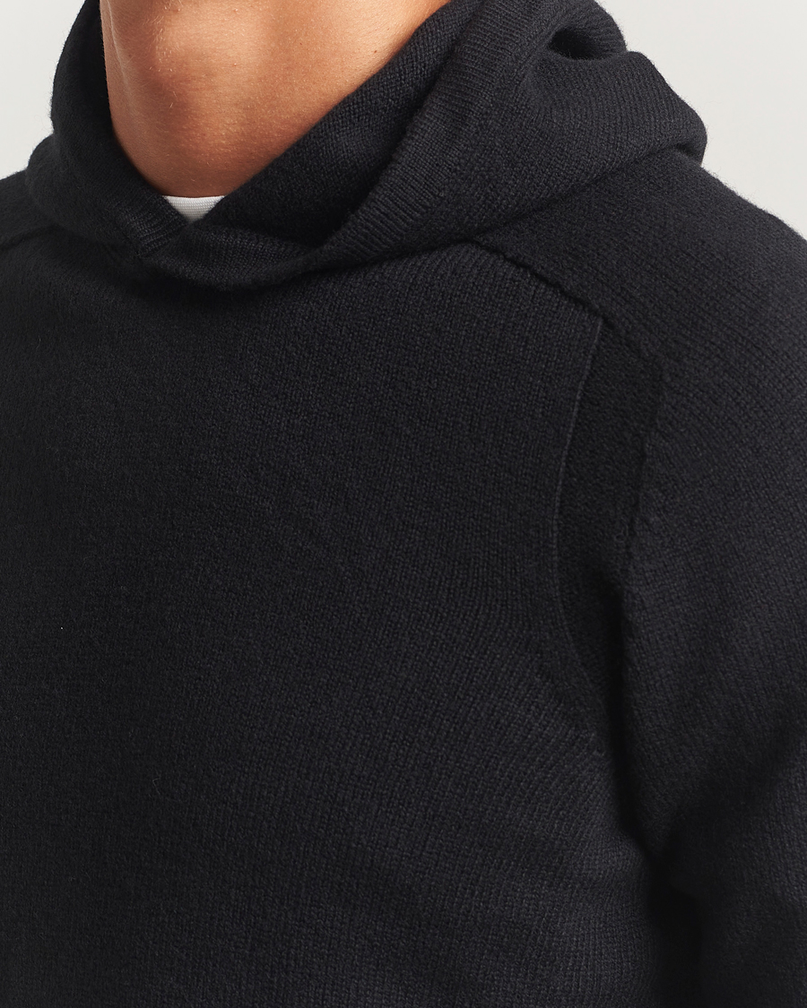 Men | Sweaters & Knitwear | Gran Sasso | Wool Hoodie Black